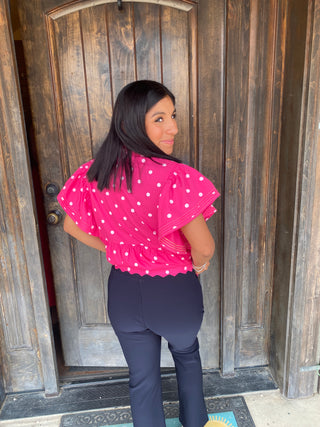 Georgie Front Seam Capri - Navy L/XL