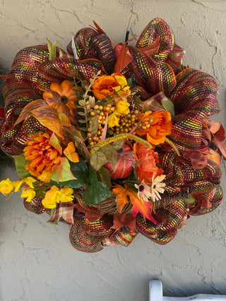 Wreath Mesh Cornucopia