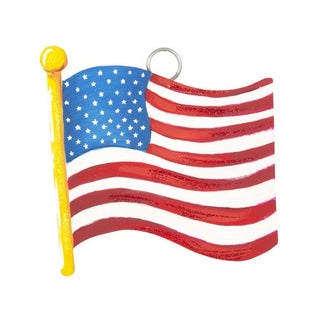 American flag Round Top Charm