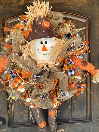 Wreath Mesh Scarecrow