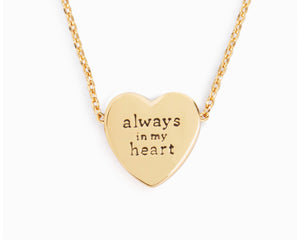 Art Heart Necklace - Always in My Heart
