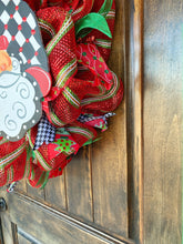 Load image into Gallery viewer, Wreath Mesh Santa Whimsical