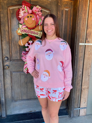 Bow Holiday Pajama Shorts