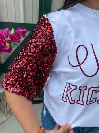 Classy Until Maroon Top