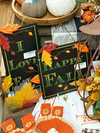 Autumn Leaves Sign