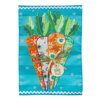 Decorative with carrot design on a blue background