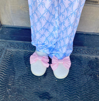 Pink Bow Slippers Small / Medium