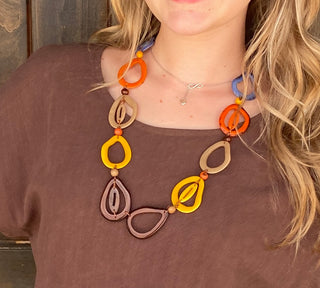 Necklace Muti Loop Chestnut