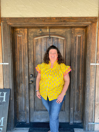 Millie Flutter Sleeve Top