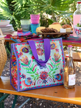 Cooler Tote Insulated Dusty Blue