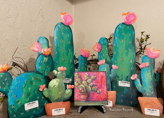 Mini Hamilton Pink Potted Cactus