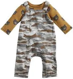 Camo Bear Overall Set 3 to 6m