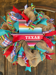 Wreath Mesh Serape TX