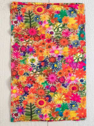 Boho Bandeau Rainbow Calico Floral