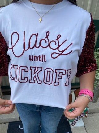 Classy Until Maroon Top