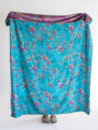 Cozy Blanket Indigo Mandala