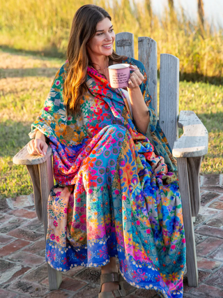 REV Cozy Blanket Bright Patchwork