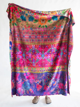 Reversible Cozy Blanket Jewel Borders