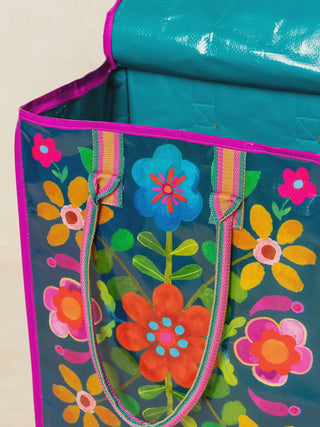 rolling-tote-teal-folk-flower