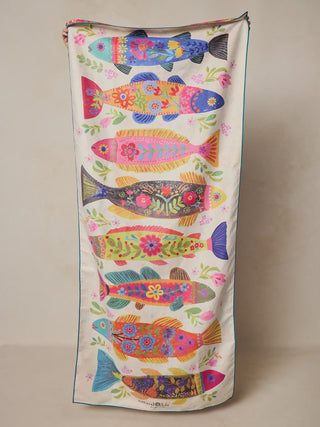 Yoga Beach Towel Crm Fish