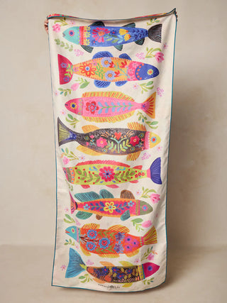 Yoga Beach Towel Crm Fish