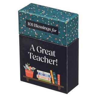 101 Blessing for A Great Teacher Box of Blessings Teal