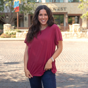 Basic Maroon Tee