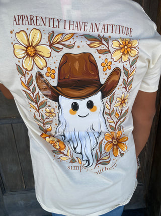 Apparently I Have an Attitude Ghost Tee