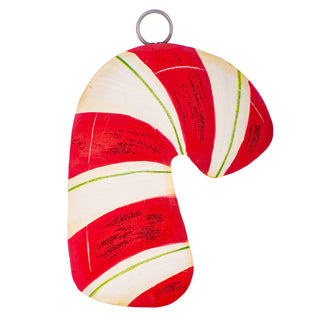 Metal Candy Cane Charm