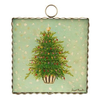 Decorative plaque with a Christmas tree