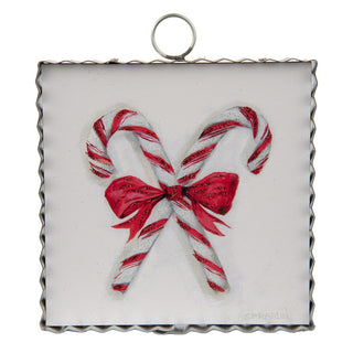 Candy canes crossed charm