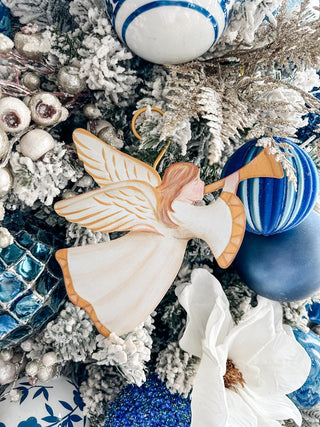 Decorative metal angel ornament