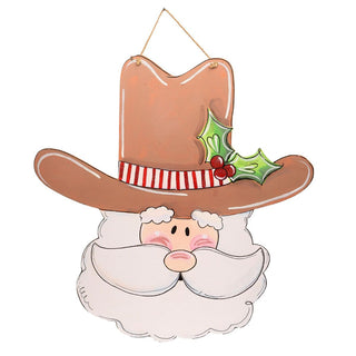 Western Santa head door hanger