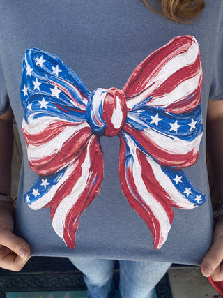 Patriotic Bow Graphic Tee