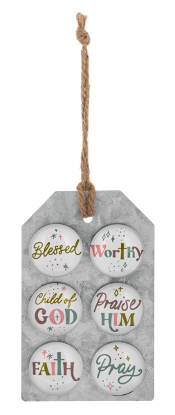 Set of 6 religious motivating magnets 