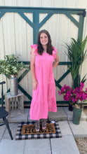 Load image into Gallery viewer, Pink Martha Maxi Dress L
