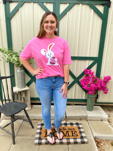 Chenille Patch Bunny Tee