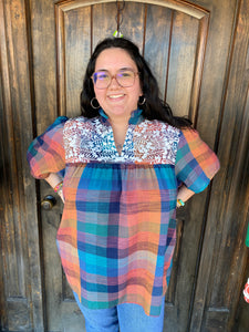 Micah Plaid Top