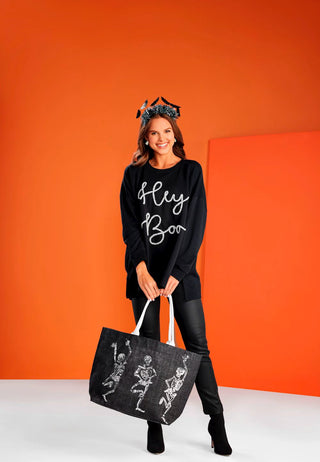 Hey Boo Sparkle Sweatshirt
