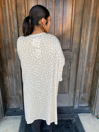 Mona Oversized Cardigan Tan