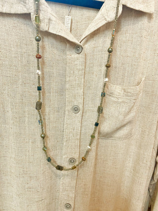 Rosalia Necklace - Olive