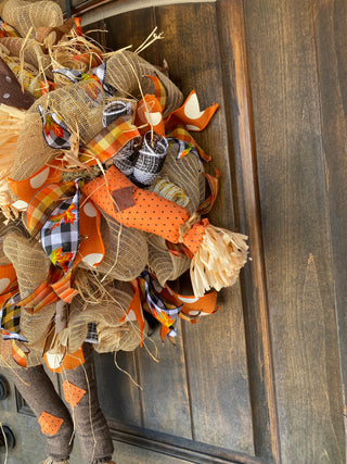 Wreath Mesh Scarecrow