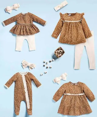 Fawn Waffle Sleeper HB 6-9m