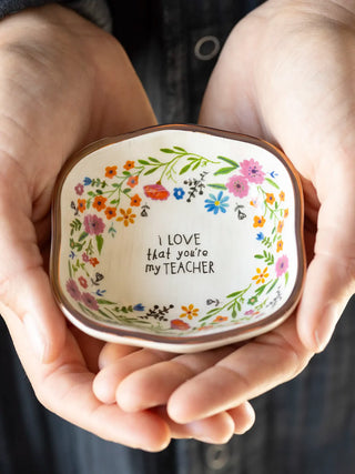 Antiqued Trinket Bowl Teacher