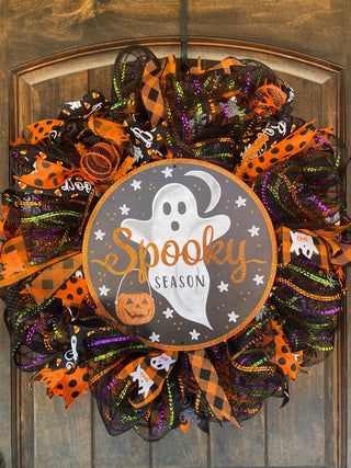 Wreath Mesh Halloween Spooky Season