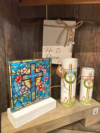 Stained Glass Cross Acrylic