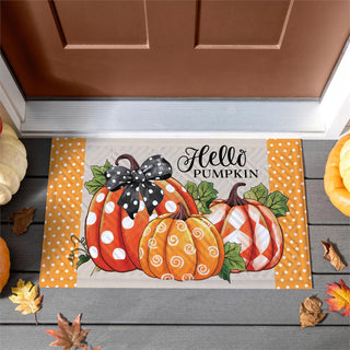 Patterned Pumpkins Embossed Mat