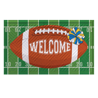 Fall Football Embossed Mat