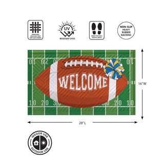 Fall Football Embossed Mat