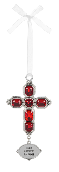 I Said a Prayer for You Cross Ornament